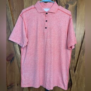 Lululemon Performance Woven Stretch Printed Golf Training Polo Shirt Mens M